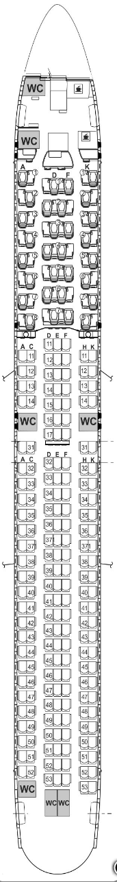 air astana 767 seat map