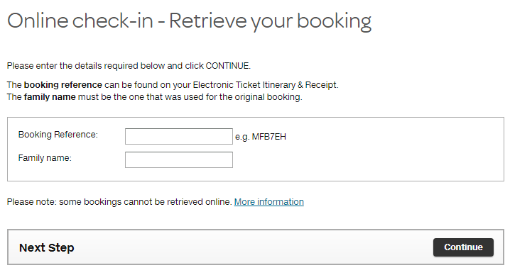Air Newzealand Online check in