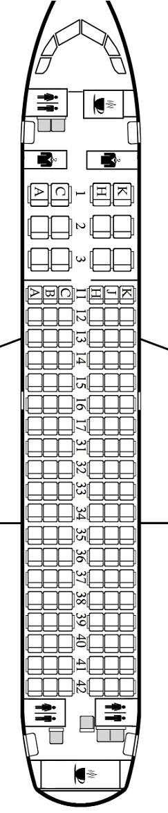 air malta A319 seat map