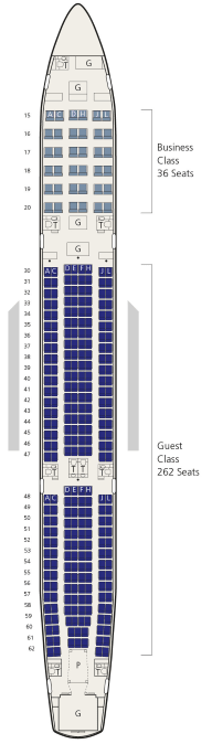 saudi airlines a330-300 seat map