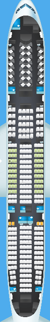 air new zealand boeing 777-200 seat map